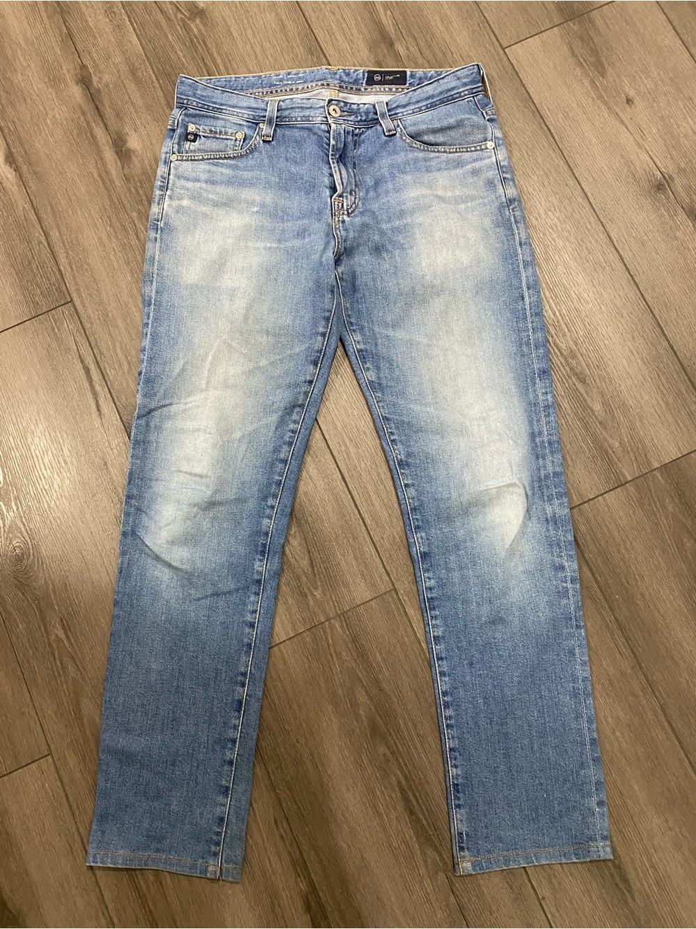 Ag Mens Light Blue Faded Wash Tellis Modern Slim Jeans 30x32